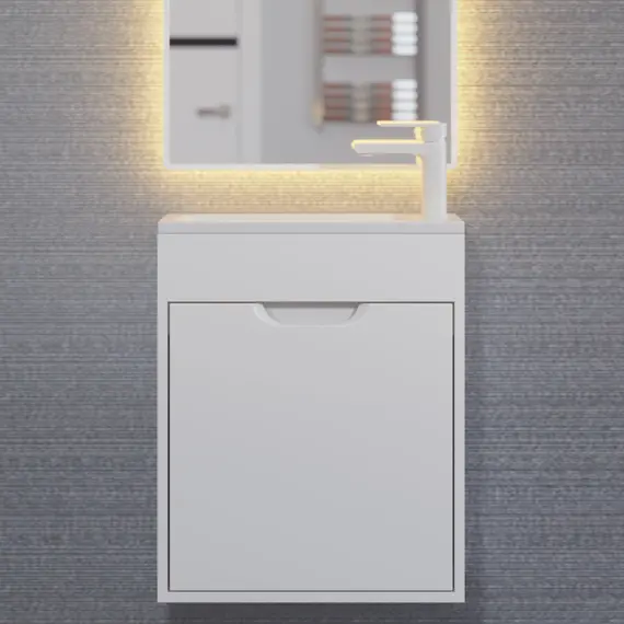 Тумба подвесная Uperwood Modul  белая матовая