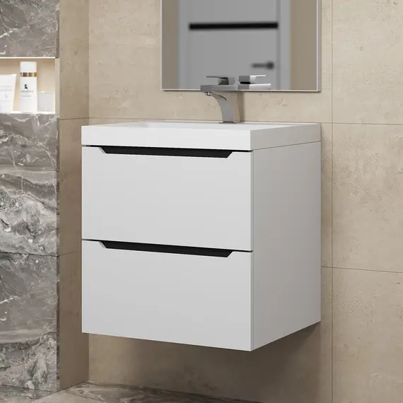 Тумба  подвесная Uperwood Tanos NEW  белая/графит