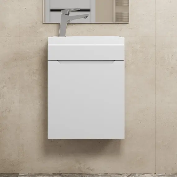 Тумба подвесная Uperwood Tanos 40 белая матовая