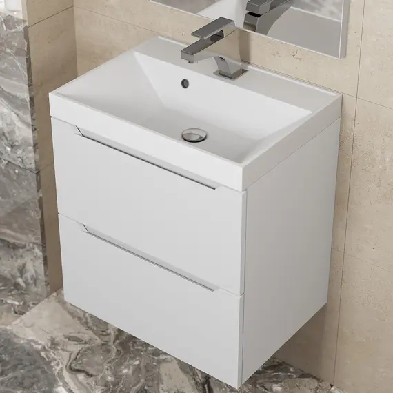 Тумба подвесная Uperwood Tanos белая матовая