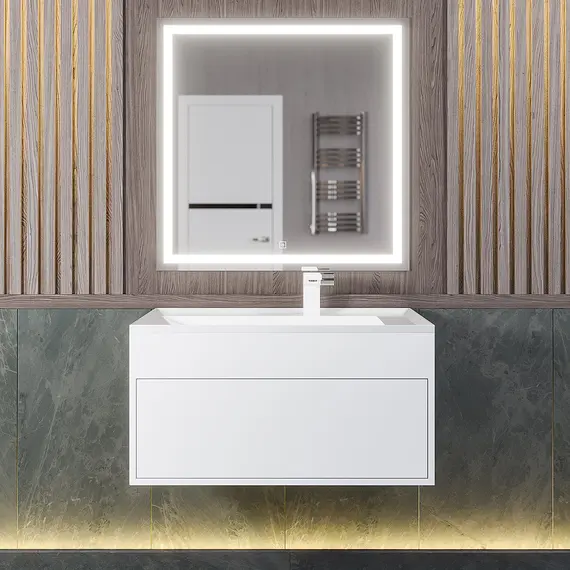 Тумба подвесная Uperwood Lotus Premium белая