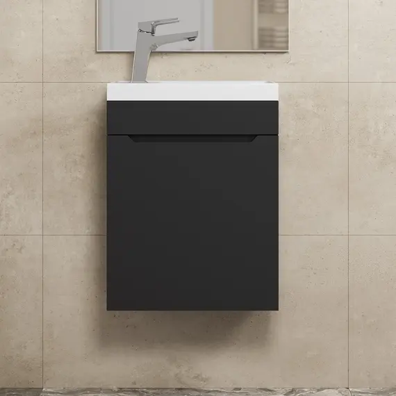 Тумба подвесная  Uperwood Tanos 40 черная матовая