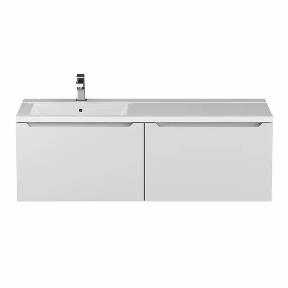 Тумба подвесная Uperwood Tanos 120 см, белая, левая/правая