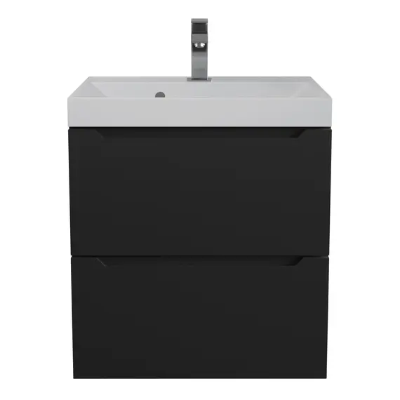 Тумба подвесная  Uperwood Tanos черная матовая