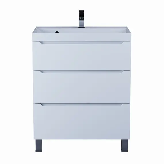 Тумба напольная  Uperwood Tanos белая, 2/3 ящика