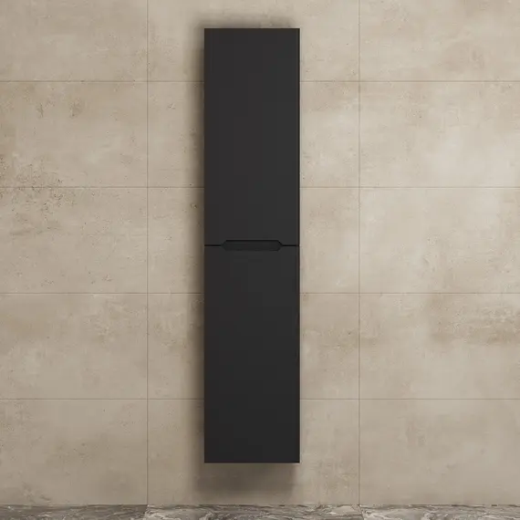 Шкаф-пенал подвесной Uperwood Tanos  33х150 см,  универсальный, черный