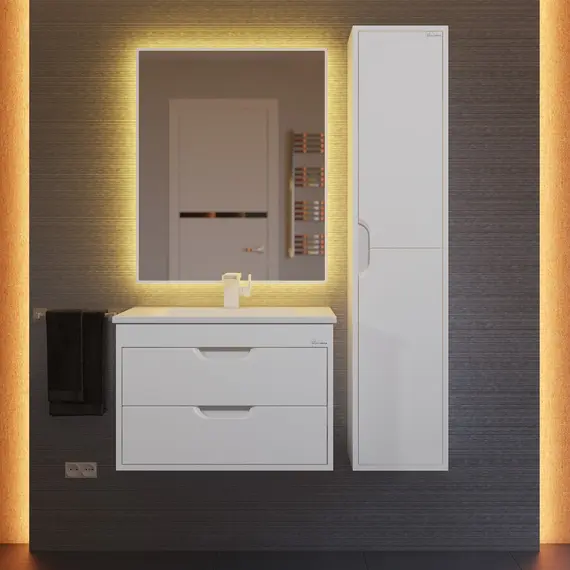 Тумба подвесная Uperwood Modul  белая матовая