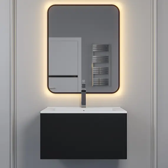 Тумба подвесная  Uperwood Parma Premium, черная