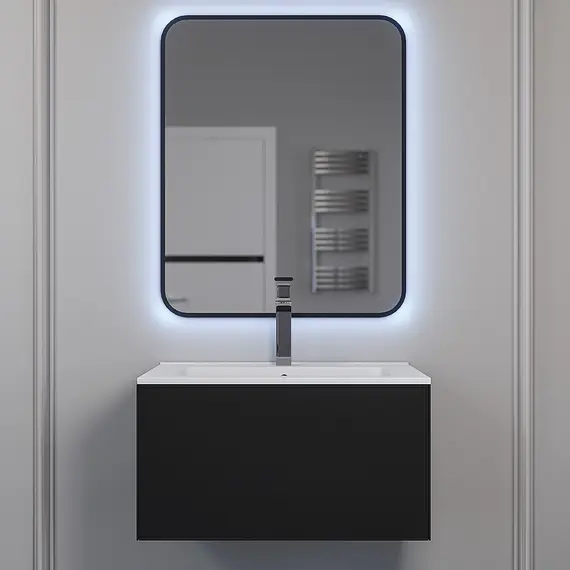 Тумба подвесная  Uperwood Parma Premium, черная