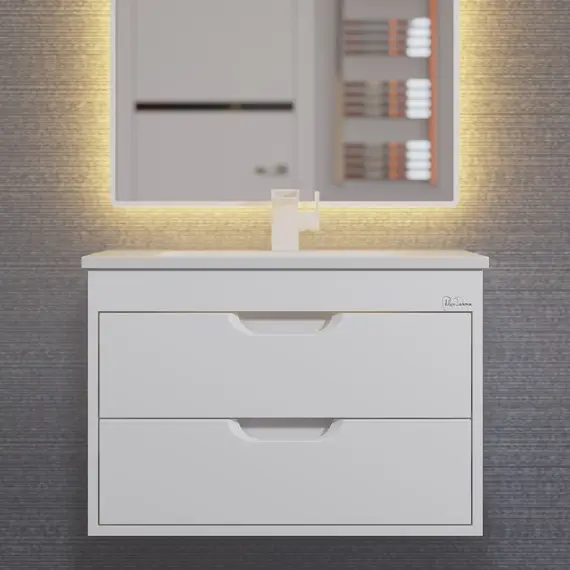 Тумба подвесная Uperwood Modul  белая матовая