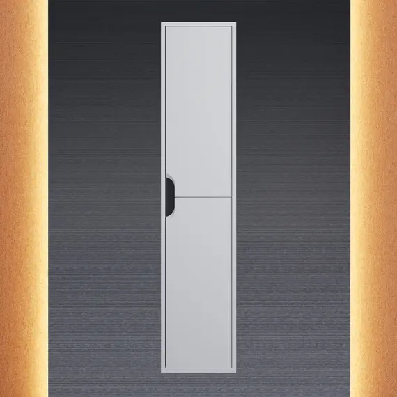 Шкаф-пенал подвесной Uperwood Modul 33х150 см, белый/графит