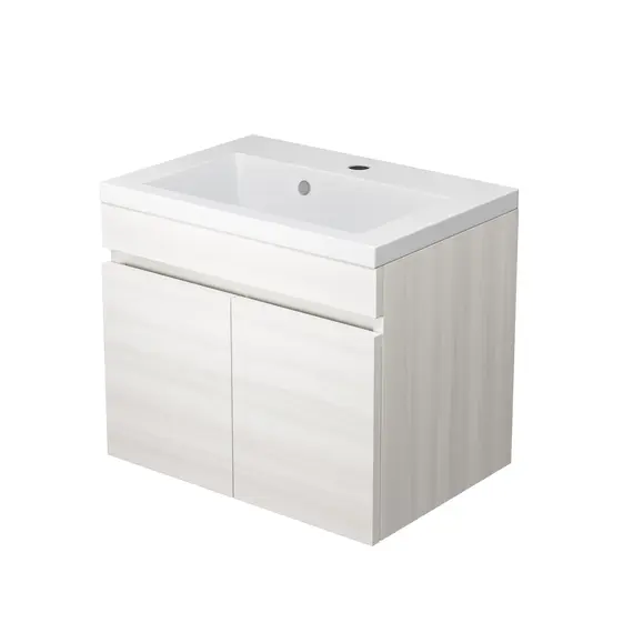 Тумба подвесная Uperwood Eva, 50 см,  Дуб Харбор Белый, с дверцами