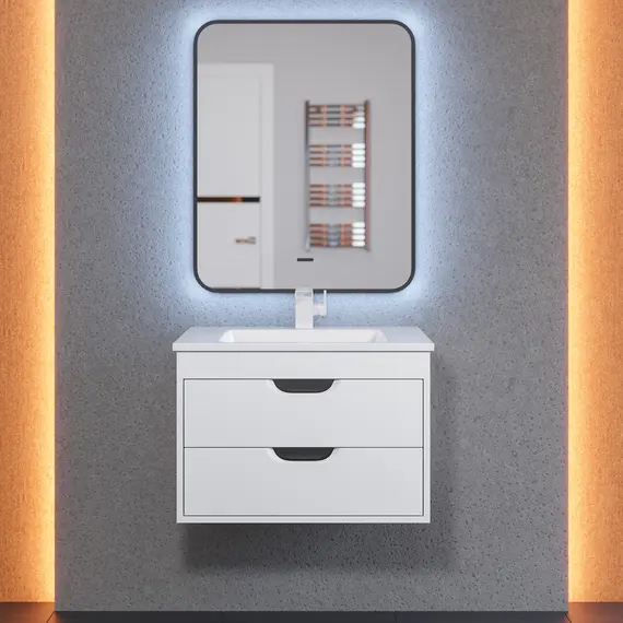 Тумба  подвесная Uperwood Modul  белая/графит