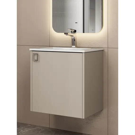 Тумба подвесная  Uperwood Aurora 50 см, бежевый матовый