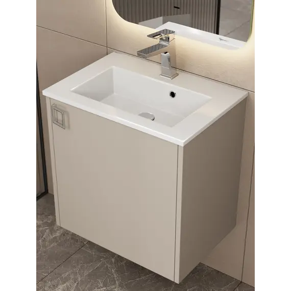 Тумба подвесная  Uperwood Aurora 50 см, бежевый матовый