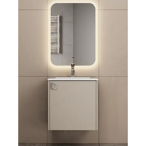 Тумба подвесная  Uperwood Aurora 50 см, бежевый матовый