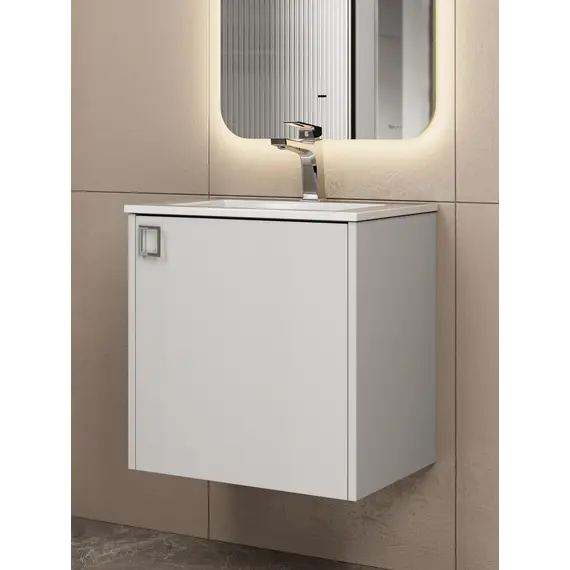 Тумба подвесная Uperwood Aurora 50 см, белый матовый