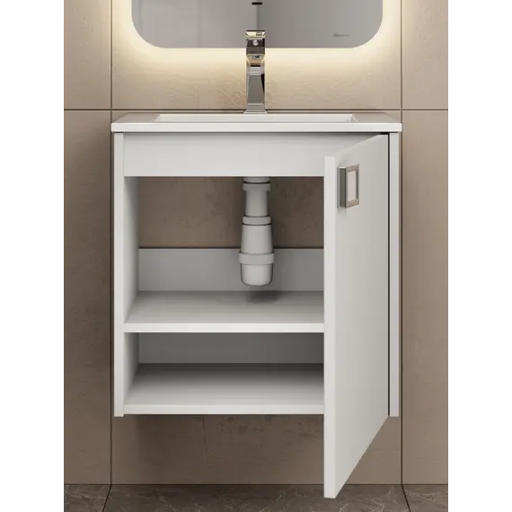 Тумба подвесная Uperwood Aurora 50 см, белый матовый