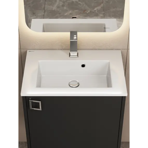 Тумба подвесная Uperwood Aurora 50 см, черный матовый