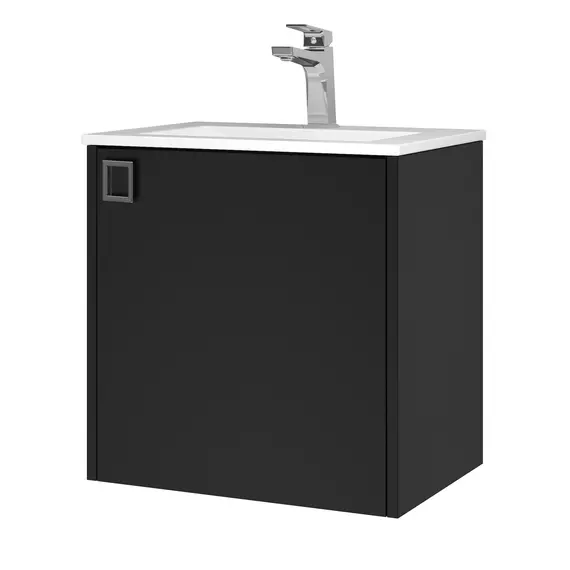 Тумба подвесная Uperwood Aurora 50 см, черный матовый