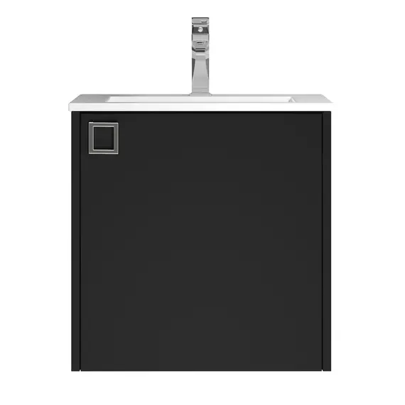 Тумба подвесная Uperwood Aurora 50 см, черный матовый