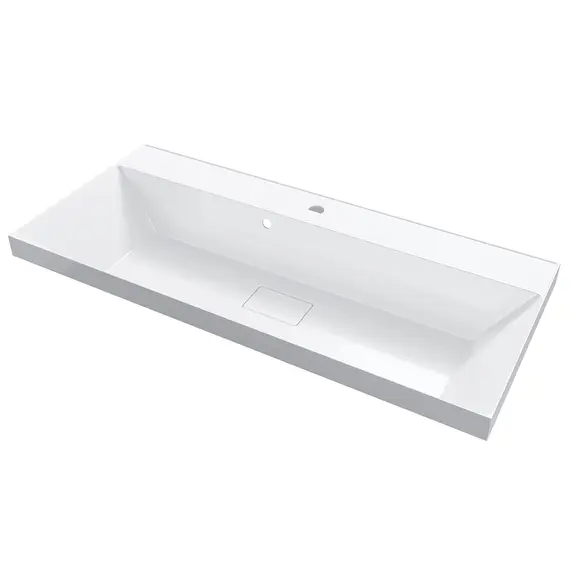 Раковина для ванной Uperwood Classic New, белая глянцевая с накладкой/без для слива