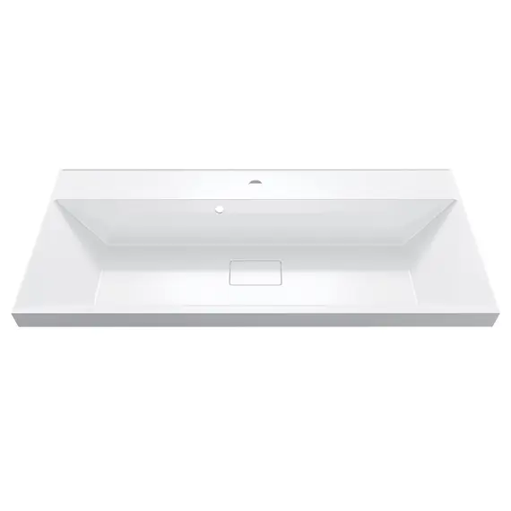 Раковина для ванной Uperwood Classic New, белая глянцевая с накладкой/без для слива