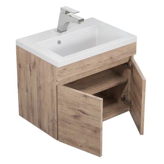 Тумба подвесная Uperwood Eva, 50 см,  Крафт Табачный, с дверцами