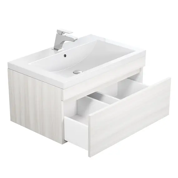 Тумба подвесная  Uperwood Eva  Дуб Харбор Белый, выдвижной ящик