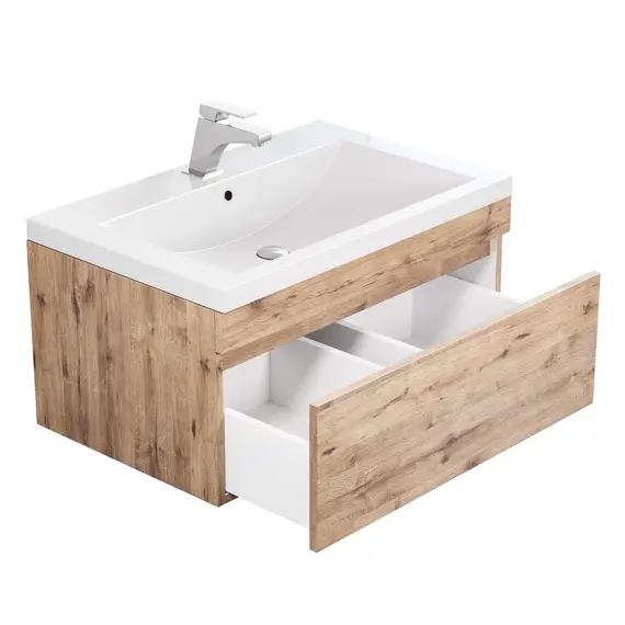 Тумба подвесная Uperwood Eva  Крафт Табачный, выдвижной ящик