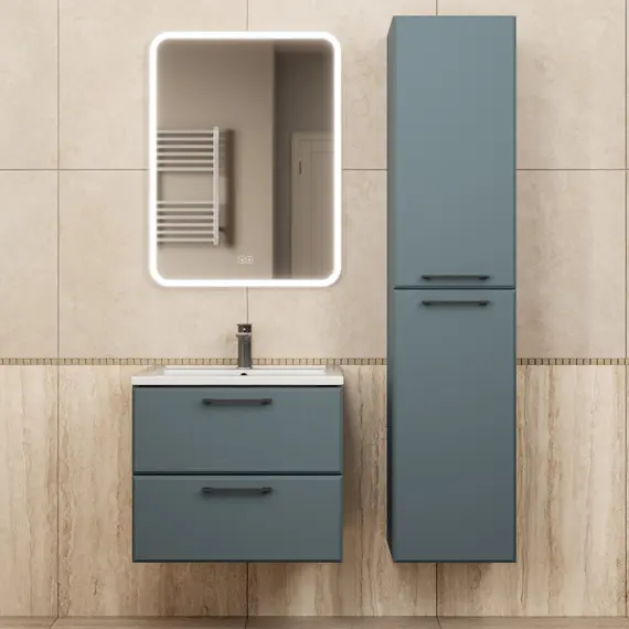 Шкаф-пенал  Uperwood Foster NEW 36х160 см, серый графит