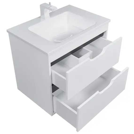 Тумба  подвесная Uperwood Modul  белая/графит