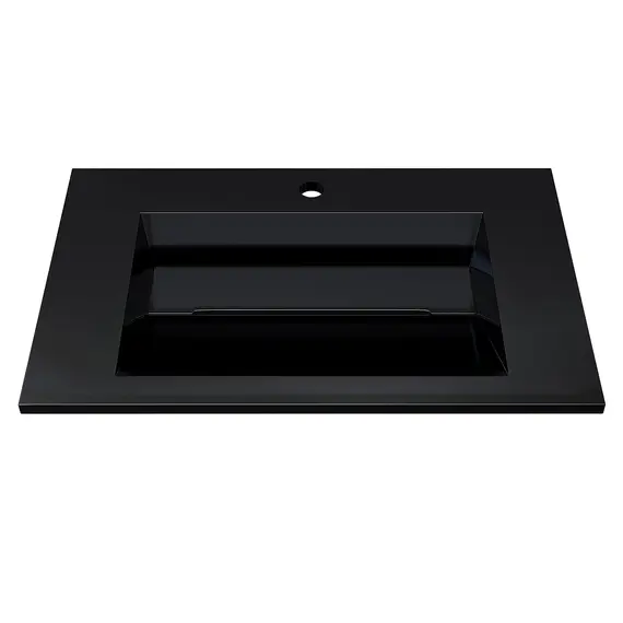 Раковина полувстраиваемая Uperwood Next Premium  черный глянец