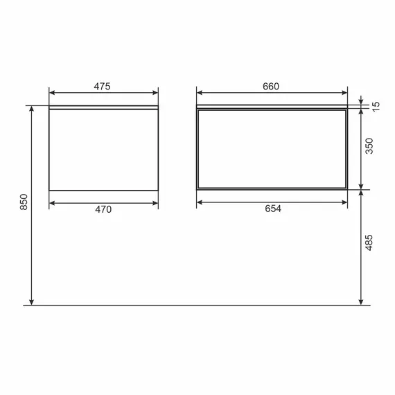 Тумба подвесная Uperwood Parma Premium, белая