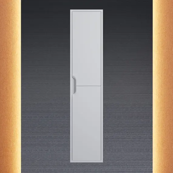 Шкаф-пенал  подвесной Uperwood Modul 33х150 см, белый матовый