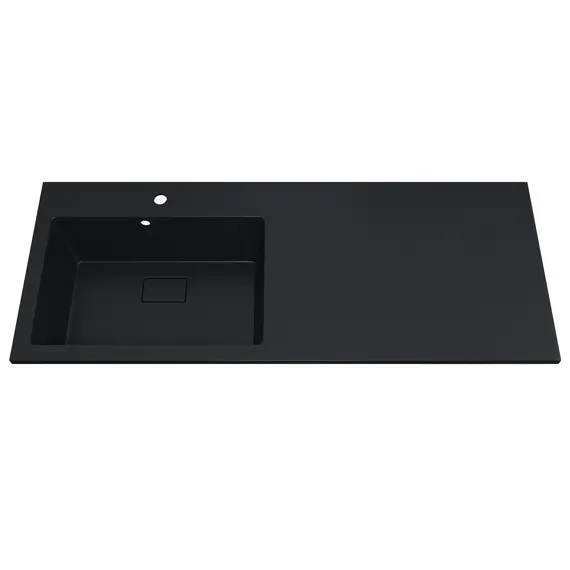 Раковина над стиральной машиной Uperwood Cosmos Quartz 120 см, левая/правая, уголь