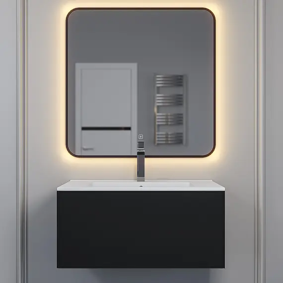 Раковина для ванной , Uperwood Parma Premium, белая глянцевая                         