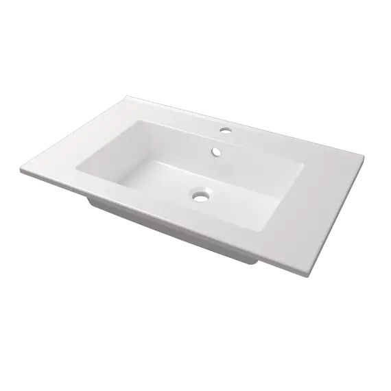 Раковина для ванной , Uperwood Parma Premium, белая глянцевая                         