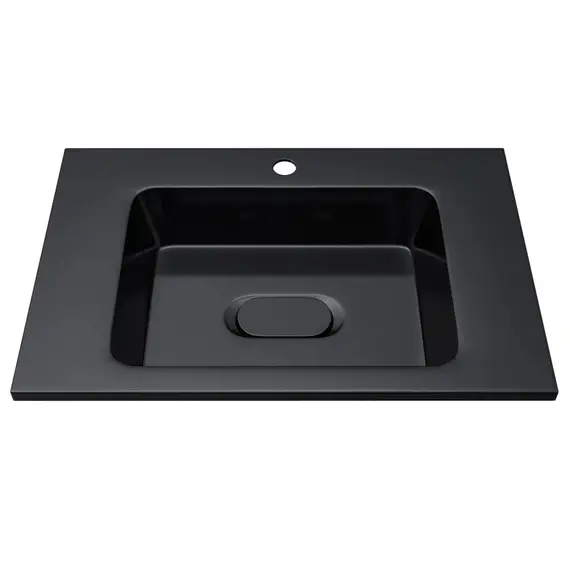 Раковина для ванной Uperwood Modul 65 см, черная глянцевая