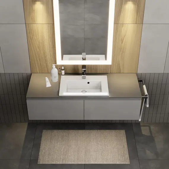 Раковина для ванной  Uperwood Aurora, белая глянцевая