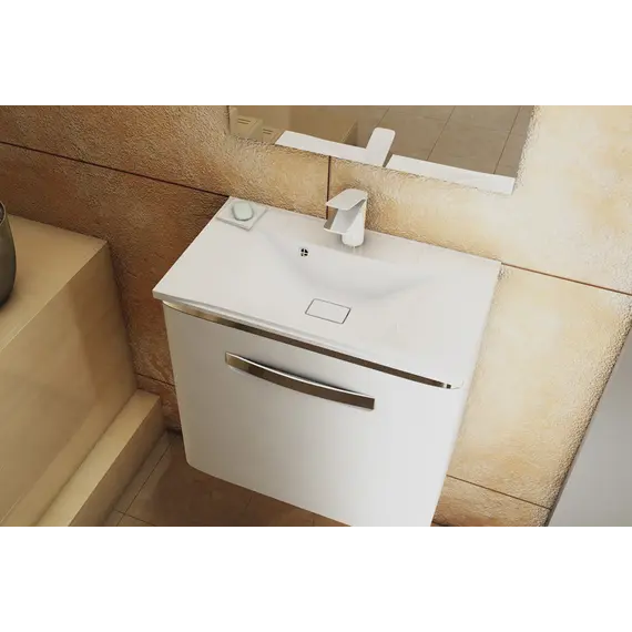 Раковина для ванной Elen ,белая, с декоративной накладкой для слива