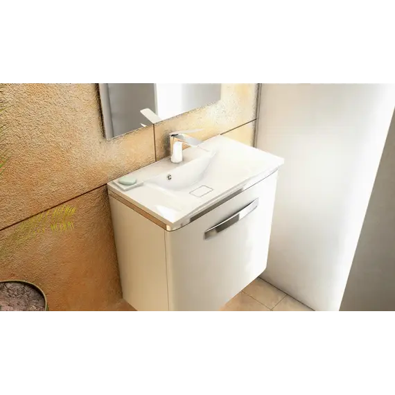 Раковина для ванной Elen ,белая, с декоративной накладкой для слива