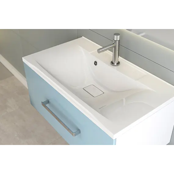 Раковина для ванной Elen ,белая, с декоративной накладкой для слива