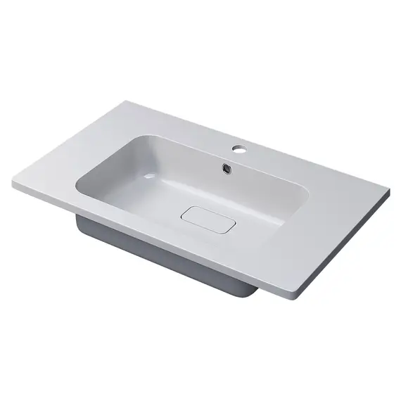 Раковина для ванной Uperwood Lagoon 80х48х14,2 см, белая глянцевая