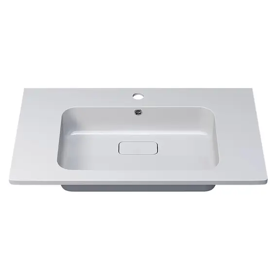 Раковина для ванной Uperwood Lagoon 80х48х14,2 см, белая глянцевая