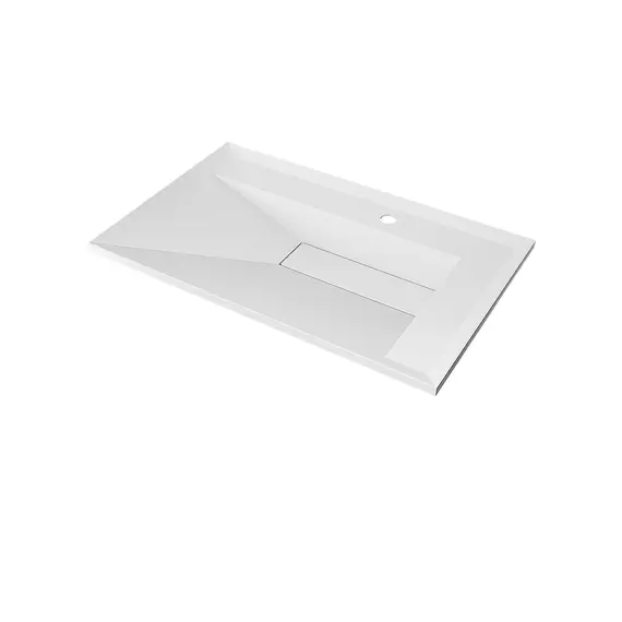 Раковина для ванной Uperwood Lotus Premium , белая глянцевая