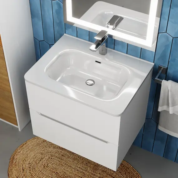 Раковина для ванной Uperwood Monica, белая глянцевая