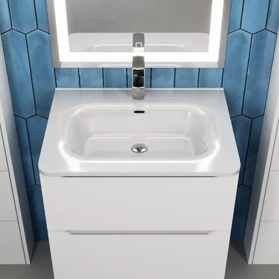 Раковина для ванной Uperwood Monica, белая глянцевая