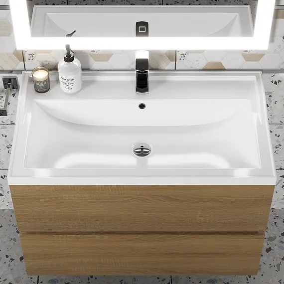 Раковина для ванной Uperwood Family, белая глянцевая