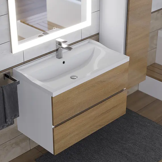 Раковина для ванной Uperwood Family, белая глянцевая